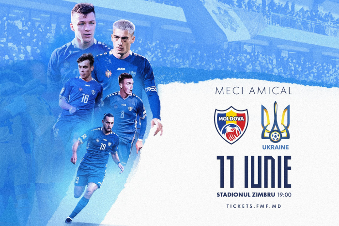 Regal fotbalistic la Chișinău: Naționalele de fotbal ale R. Moldova și Ucrainei vor juca un meci al prieteniei pe stadionul „Zimbru”