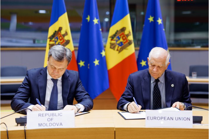 Republica Moldova a semnat un Parteneriat de Securitate și Apărare cu UE