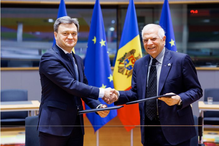 Prim-ministrul Dorin Recean, după semnarea Parteneriatului pentru Securitate și Apărare: „Alături de Uniunea Europeană, Republica Moldova devine mai puternică și mai rezistentă”