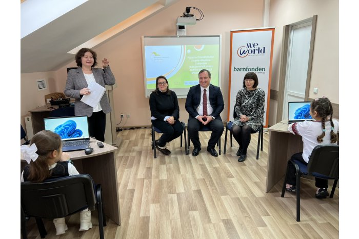 Cross-border projects for children refugees from Ukraine launched at Chisinau-based library 