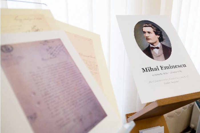 Parliament Library hosts exhibition of Mihai Eminescu's works 