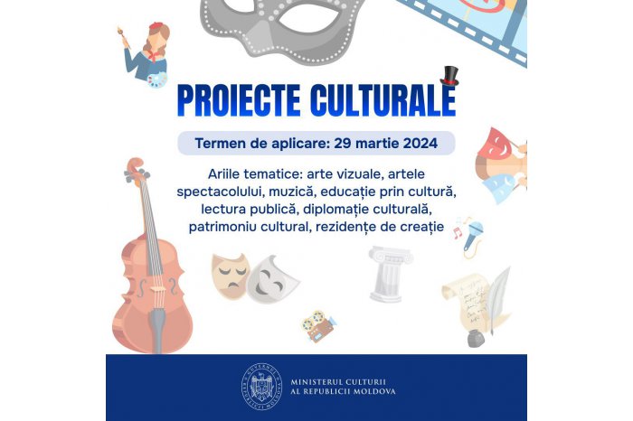 Contest of cultural projects for 2024 year launched in Moldova 