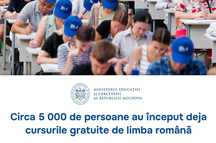 Начались курсы почти у 5 000 человек, записавшихся в Национальную программу изучения румынского языка 
