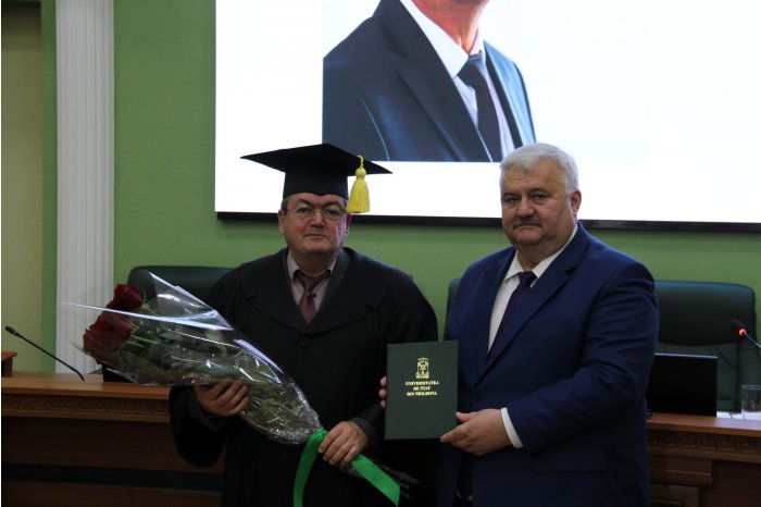 Rectorul Universității din București, Marian Preda, a devenit  Doctor Honoris Causa al USM