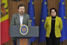Press conference held by Minister of Education and Research Dan Perciun and State Secretary Valentina Olaru on launch of first package of debureaucratization measures in education system'