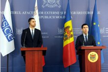 Press conference held by Deputy Prime Minister, Minister of Foreign Affairs of the Republic of Moldova, Mihai Popsoi, and OSCE Chairman-in-Office, Minister of Foreign, European and Trade Affairs of Malta, Ian Borg'