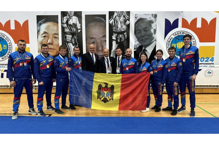 Сборная Молдовы по таэквондо завоевала семь медалей на чемпионате Европы