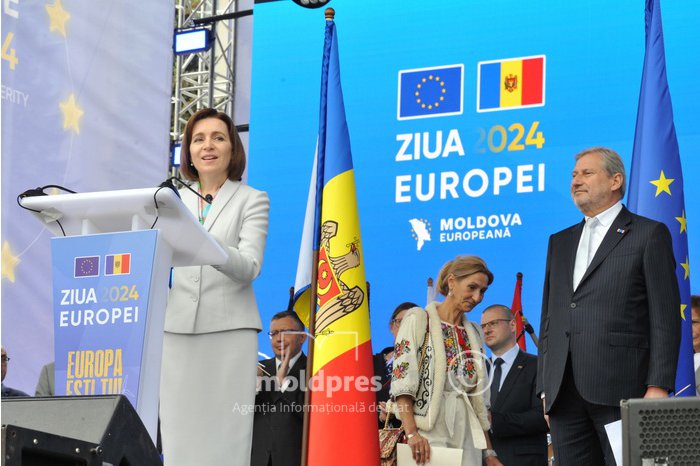 Președintele Maia Sandu de Ziua Europei: „Republica Moldova alege Uniunea Europeană pentru că pacea este prioritatea noastră”