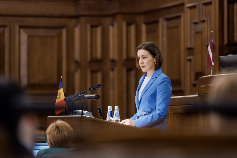 Discursul Președintei Maia Sandu în Parlamentul Letoniei