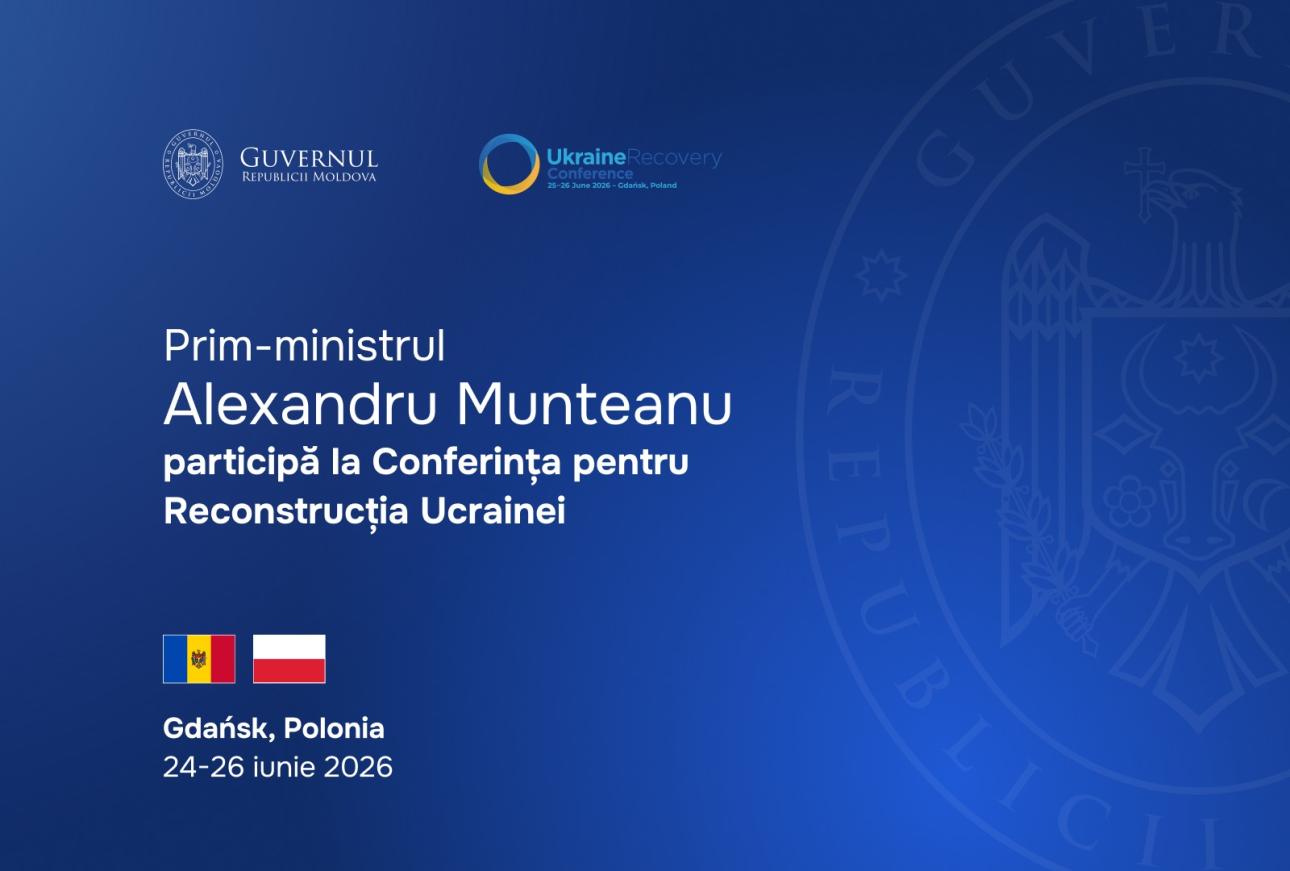 Prim-ministrul Alexandru Munteanu participă la Conferința pentru Reconstrucția Ucrainei de la Gdańsk, Polonia