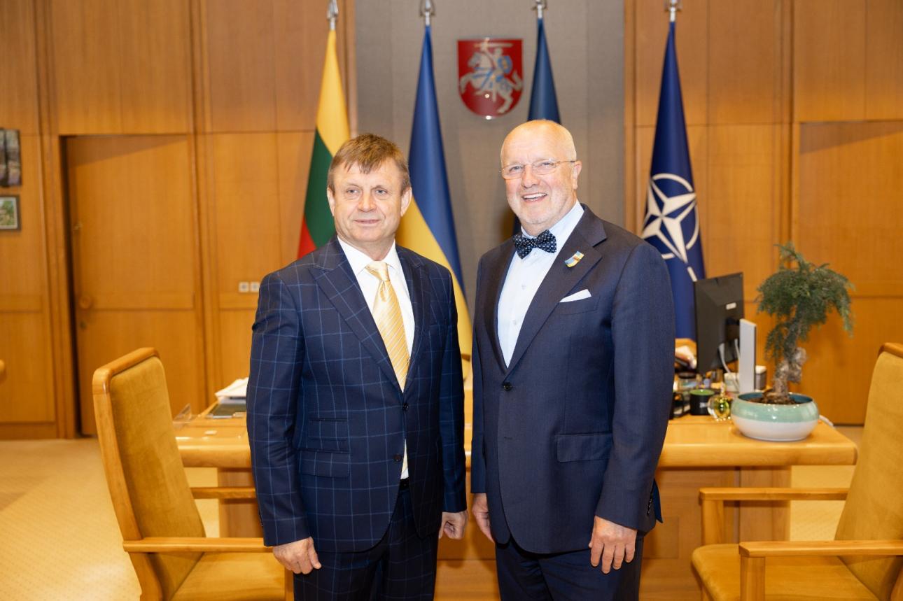 Întrevederea viceprim-ministrului pentru reintegrare al Republicii Moldova, Valeriu Chiveri, cu președintele Seimas-ului Republicii Lituania, Juozas Olekas