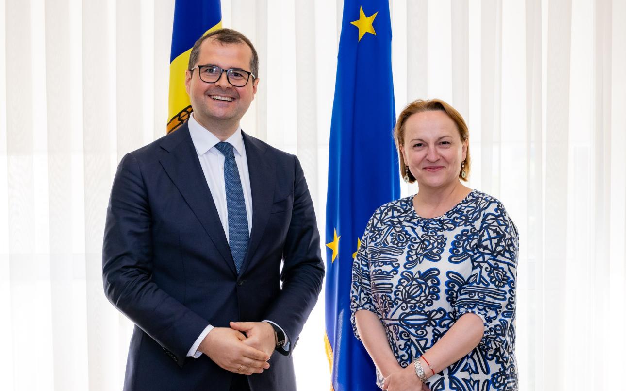 Prim-ministrul Vasile Tofan a avut o întrevedere cu Ambasadoarea Uniunii Europene în Republica Moldova, Iwona Piórko
