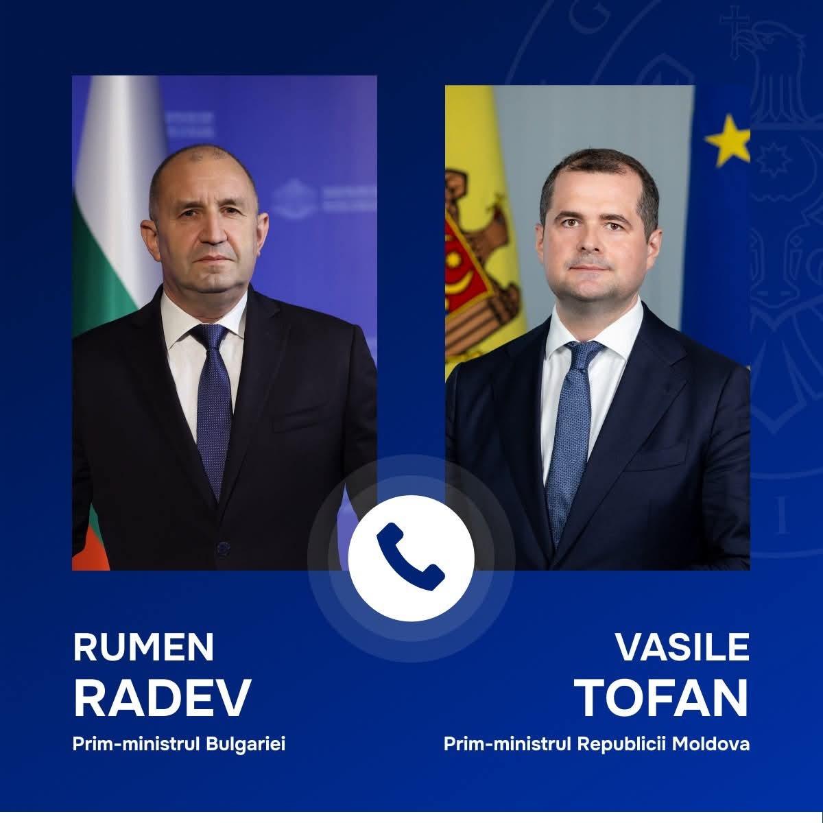 Prim-ministrul Vasile Tofan a discutat cu omologul său bulgar, Rumen Radev