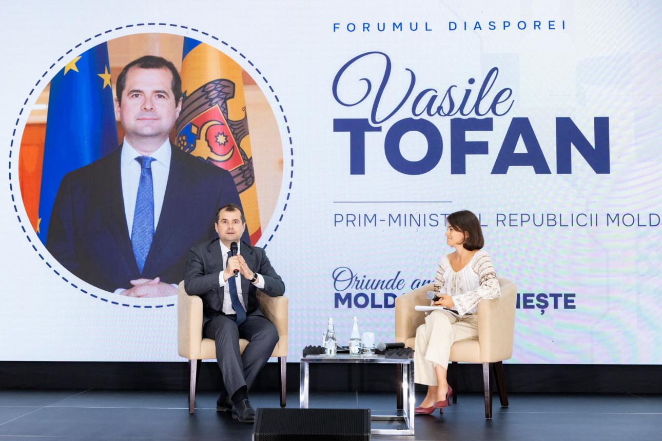 Premierul Vasile Tofan, la Forumul Diasporei: „Trebuie să readucem optimismul oamenilor și încrederea că Republica Moldova merge în direcția corectă”