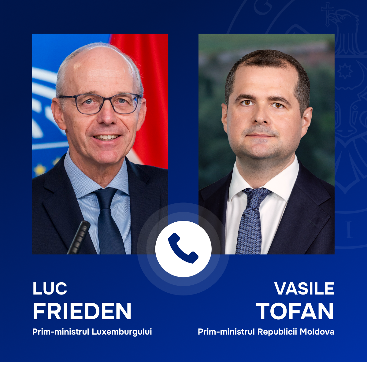 Premierul Vasile Tofan și omologul său luxemburghez, Luc Frieden, au discutat despre parcursul european al Republicii Moldova și extinderea cooperării bilaterale