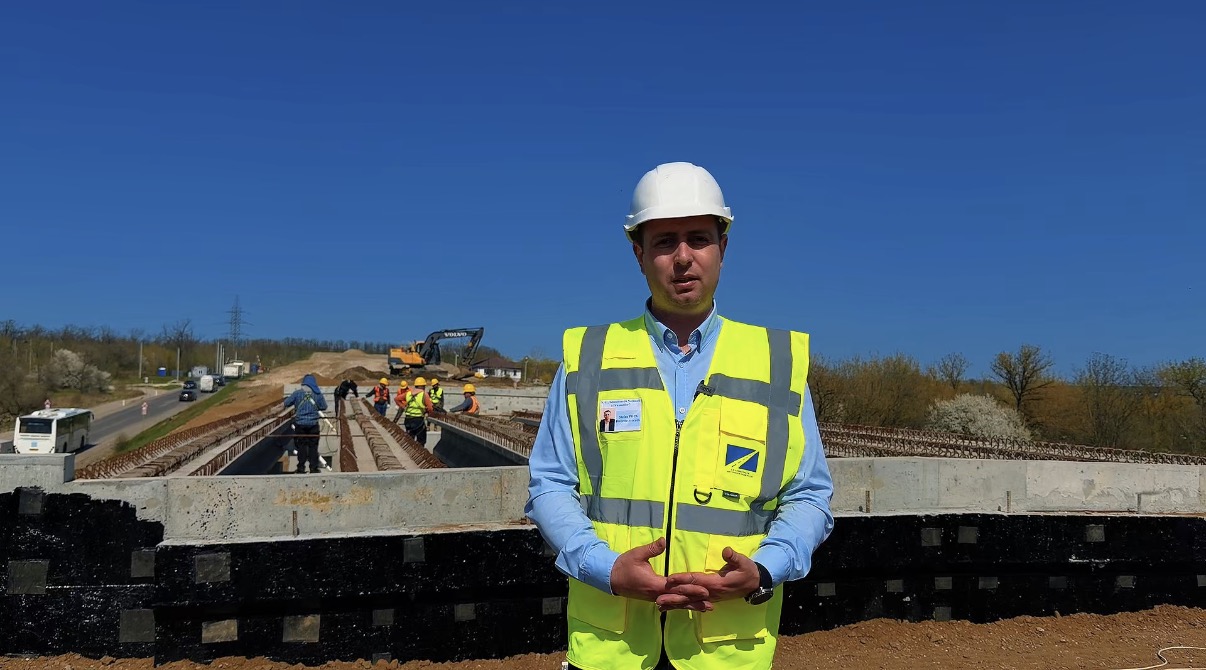 VIDEO // Reparaţia podului peste Răut de lângă Bălţi va fi finalizată până la sfârșitul lunii iunie 2026