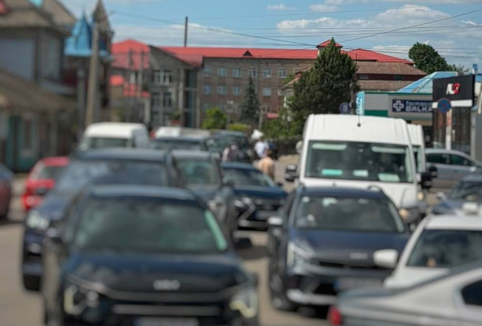 Trafic intens la postul vamal Otaci-Moghilev-Podolsk, pe sensul de ieșire din Republica Moldova