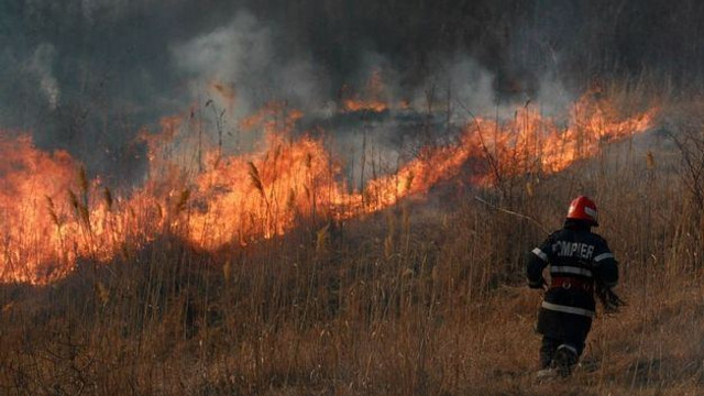 Peste 35 de hectare de vegetație uscată, mistuite de flăcări în ultimele 24 de ore. IGSU vine cu recomandări