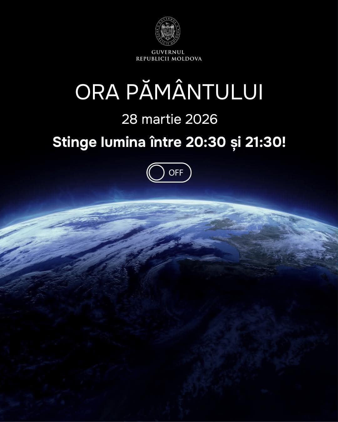 Guvernul se alătură inițiativei internaționale „Ora Pământului”