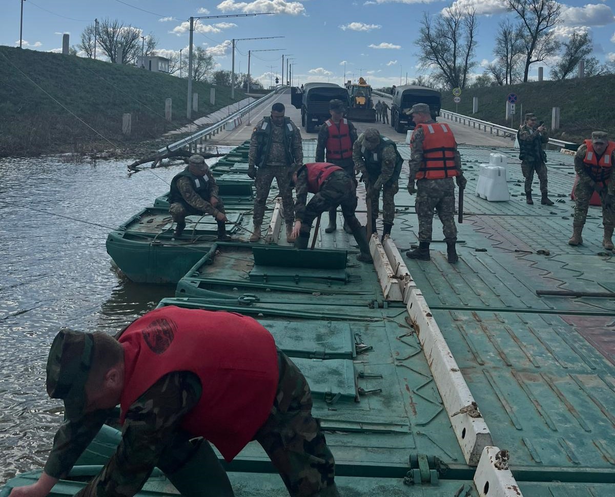 Podul de pontoane de la Leova–Bumbăta, în reparație: traversarea, sistată temporar