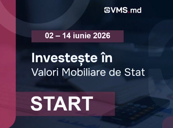 Ministerul Finanțelor deschide o nouă rundă de investiții în valori mobiliare de stat prin eVMS.md