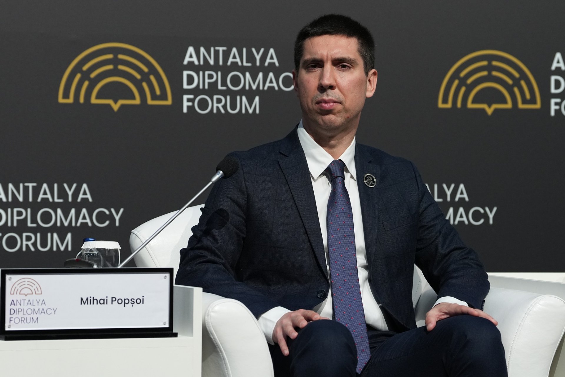 FOTO // Ministrul Mihai Popșoi, la Forumul Diplomatic de la Antalya: „R. Moldova a devenit mai rezilientă, iar angajamentul nostru de a avansa în implementarea reformelor rămâne ferm”