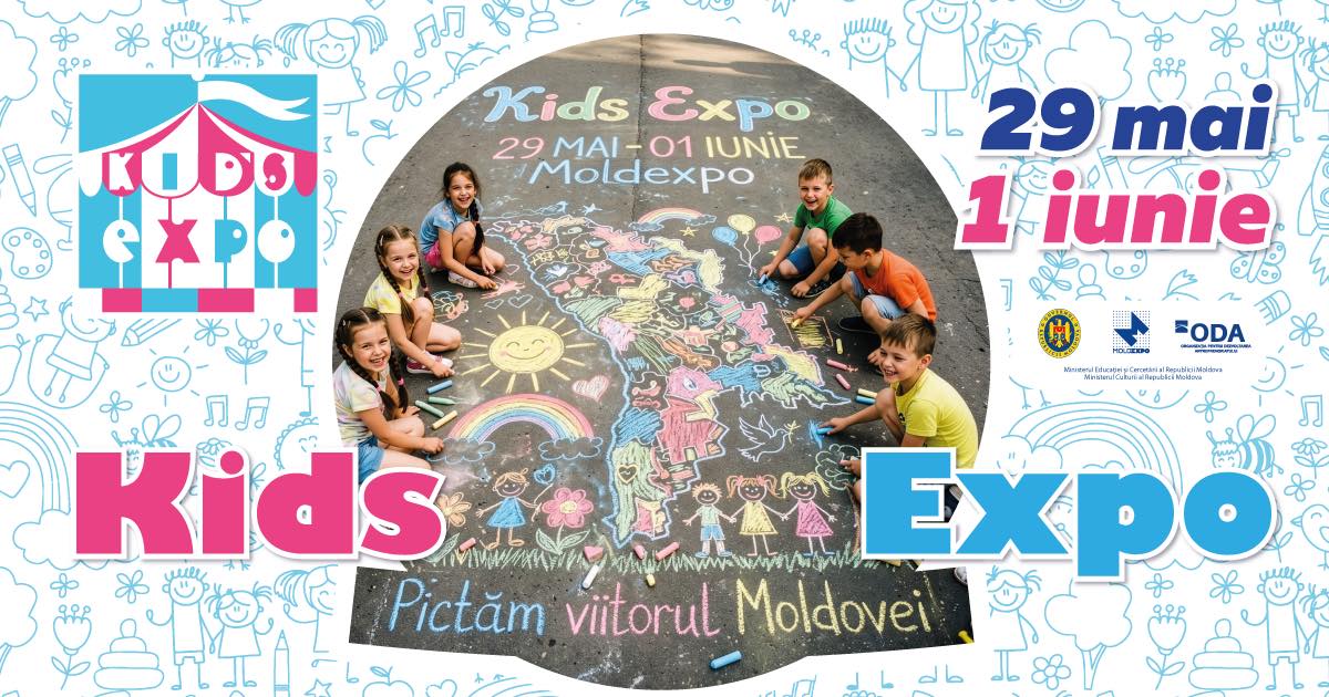 Moldexpo găzduiește expoziția Kid’s Expo: evenimentul inaugurat cu cea mai mare pictură pe asfalt creată de copii