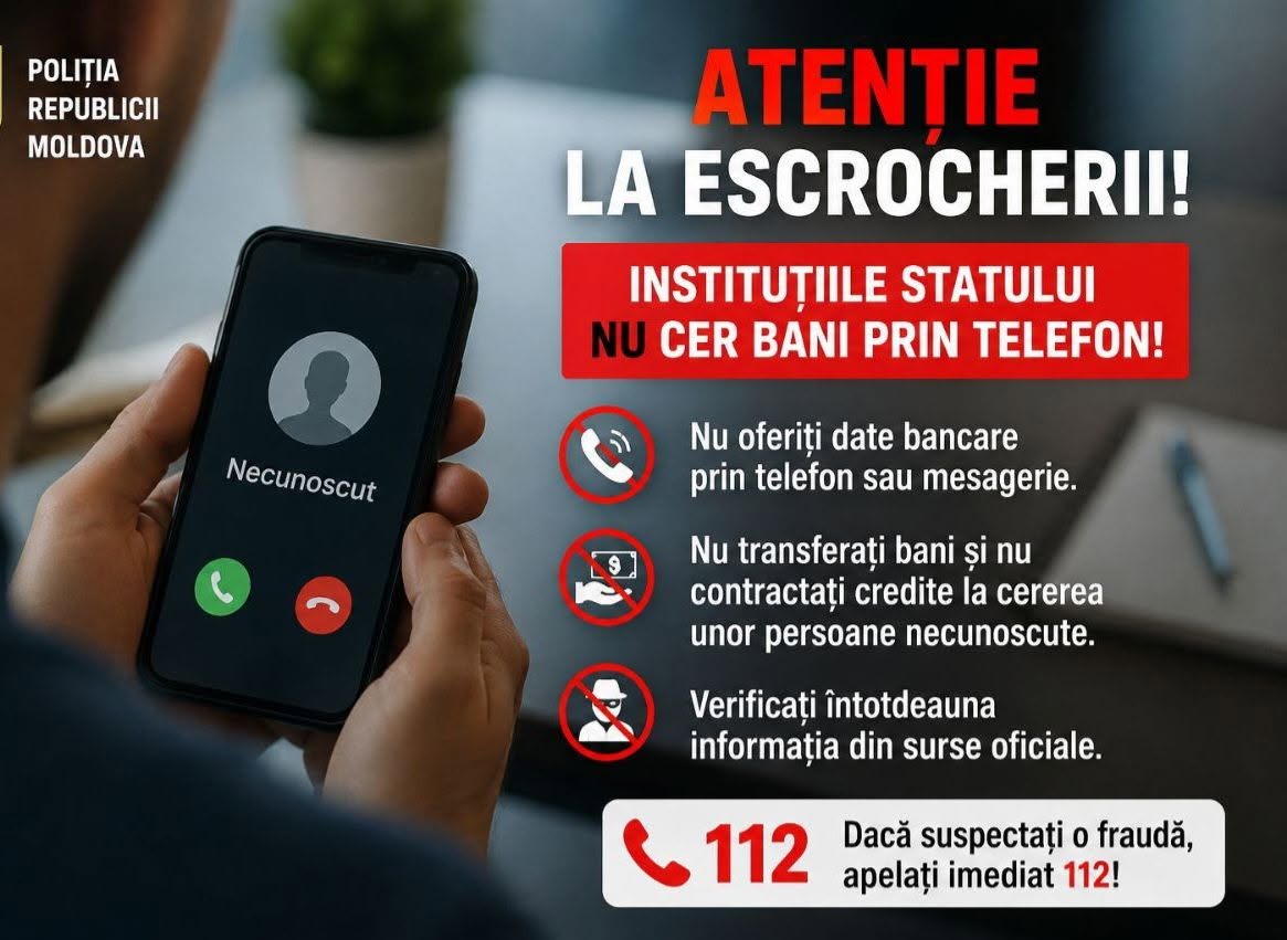 Tentativă de fraudă la Cahul. Un bărbat urma să fie deposedat de 900 000 de lei