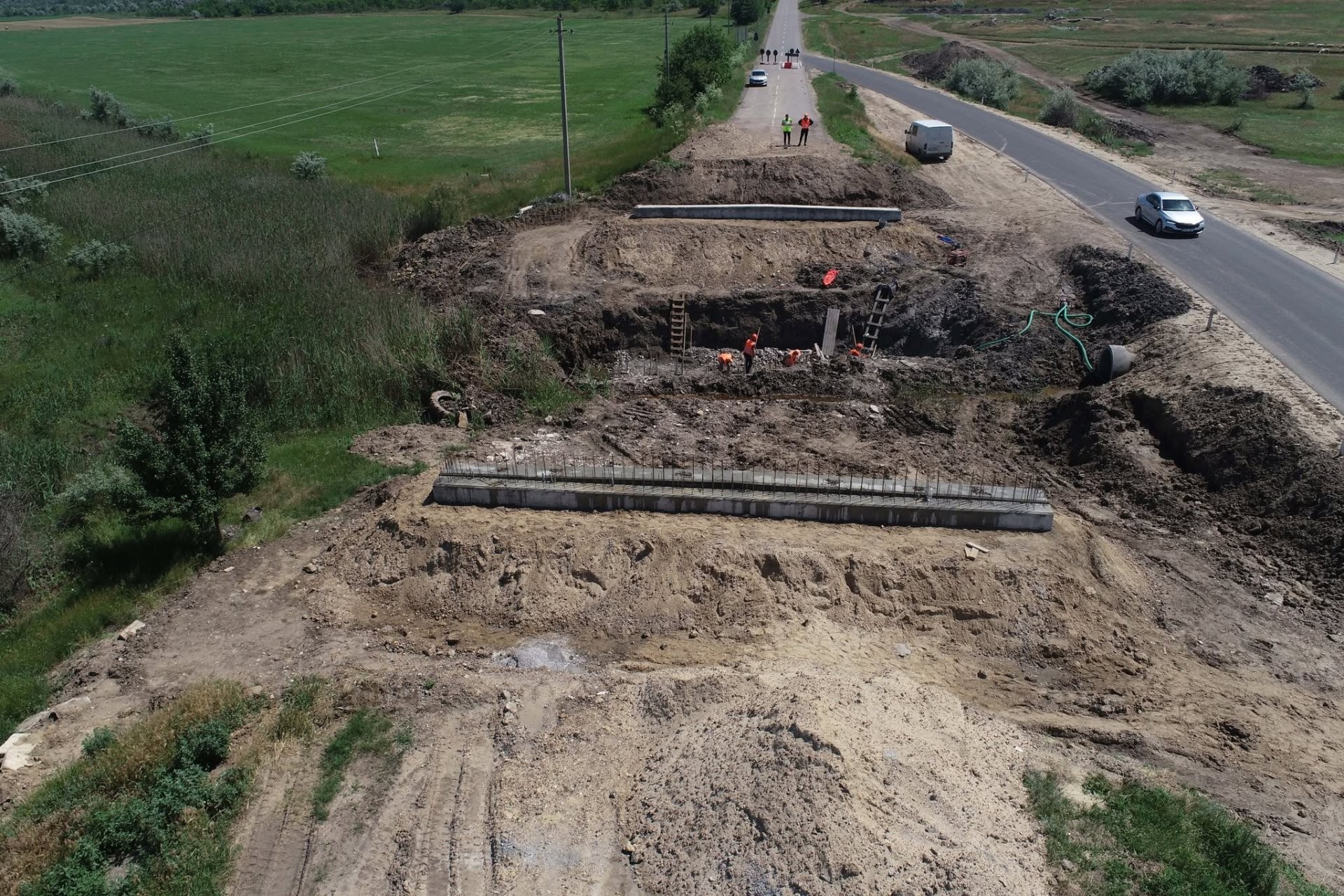 FOTO // Podul de pe traseul Ceadîr-Lunga–Taraclia, reconstruit în proporție de 40%