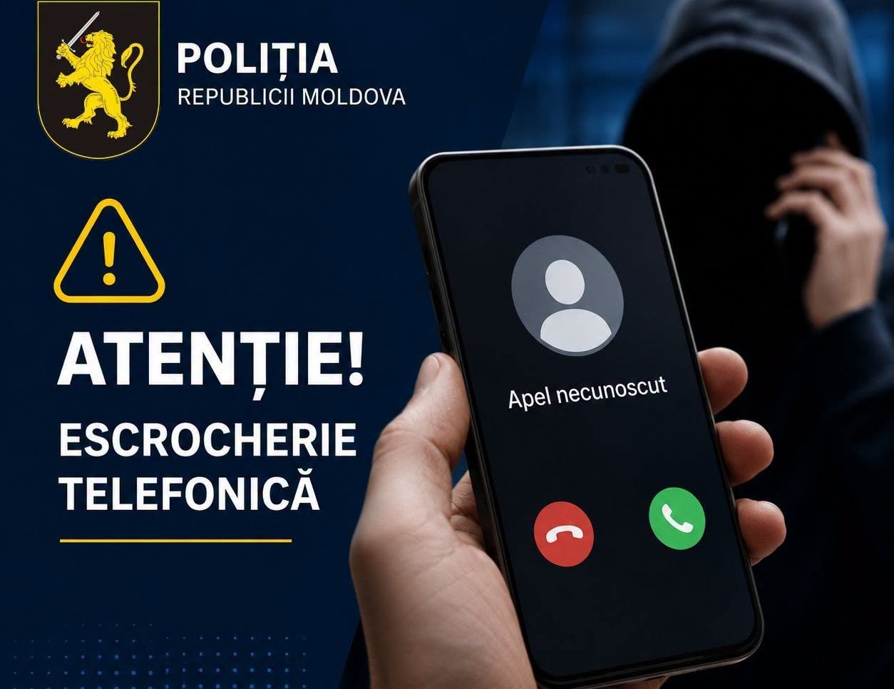 Noi cazuri de fraude telefonice. Poliția îndeamnă cetățenii să nu ofere date personale și să nu transmită bani necunoscuților