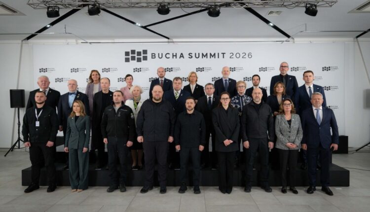 Igor Grosu, la Bucea: „Crimele de război trebuie pedepsite, iar Republica Moldova sprijină restabilirea păcii”