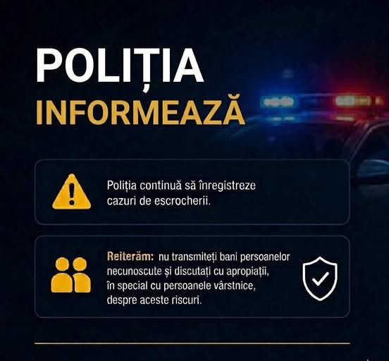 Escrocii continuă să facă victime. În ultimele 24 de ore, poliția a înregistrat 22 de cazuri de fraudă telefonică, cu un prejudiciu total de peste 3 milioane de lei