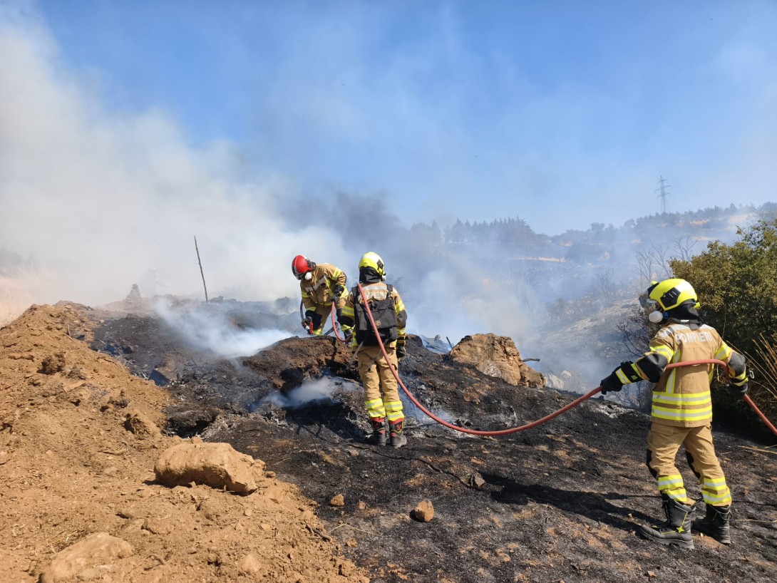 FOTO // Salvatorii moldoveni au fost implicați într-o nouă misiune de stingere a incendiilor forestiere în Grecia