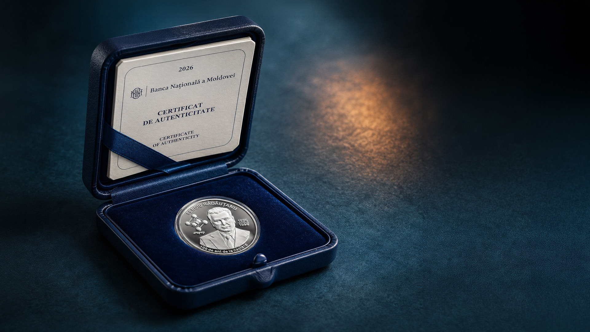 Moneda comemorativă „Sergiu Rădăuțanu – 100 de ani de la naștere”, pusă în circulație de BNM