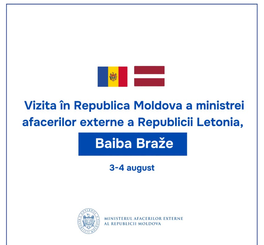 Republica Moldova și Letonia își consolidează cooperarea. Șefa diplomației letone vine la Chișinău