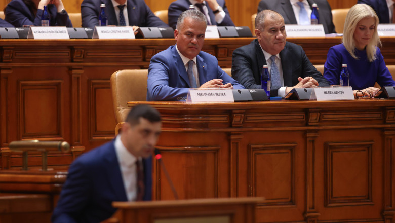 Cabinetul propus de Adrian Veștea nu a primit votul de învestire în Parlament. Urmează noi consultări la Cotroceni