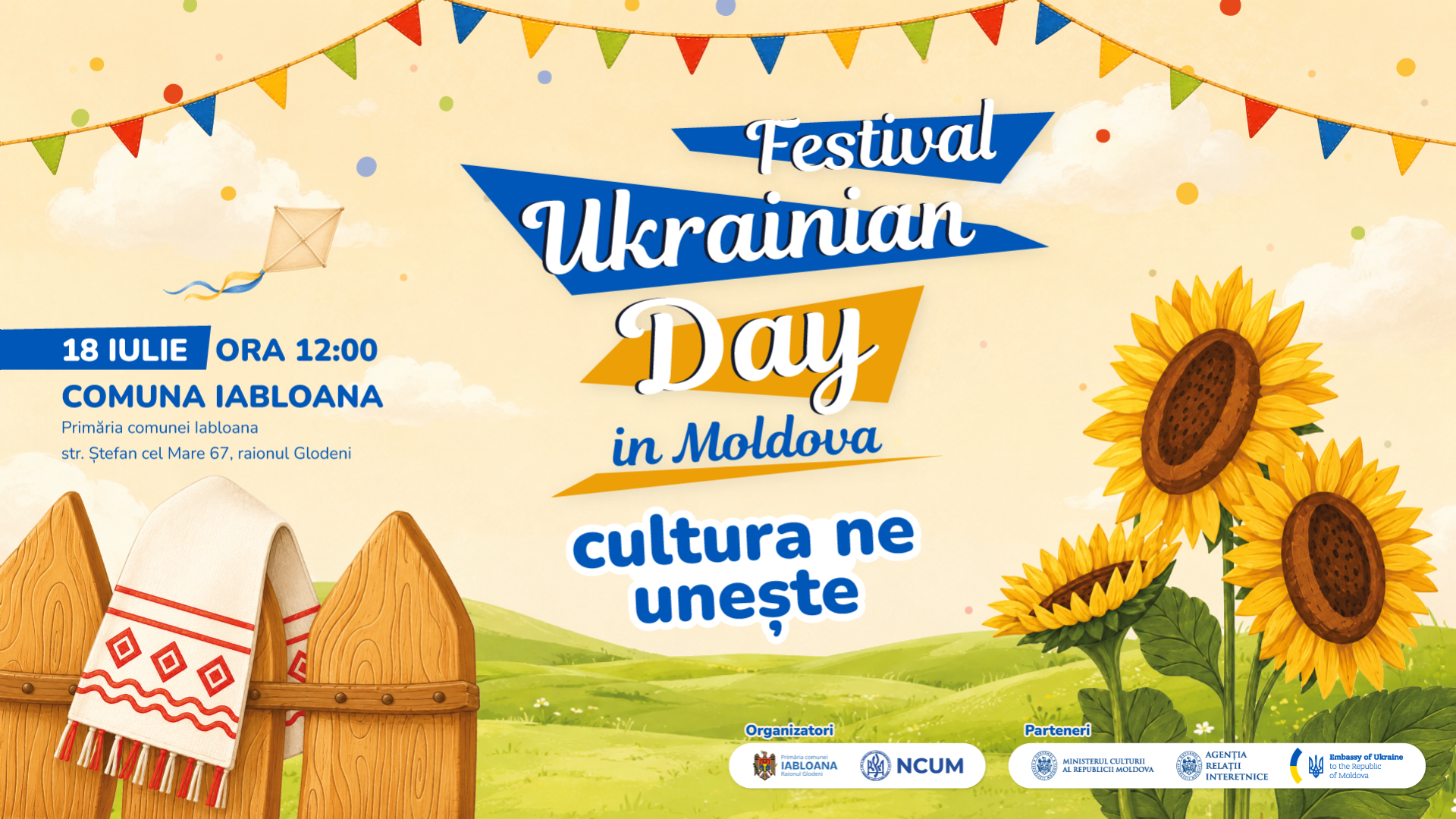 Comuna Iabloana din raionul Glodeni găzduiește un festival care aduce împreună Republica Moldova, Ucraina și România