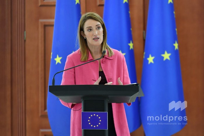 Președinta Parlamentului European, Roberta Metsola: „Extinderea este cel mai puternic instrument geopolitic al nostru, iar Ucraina și R. Moldova își au locul în UE”