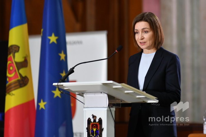 Maia Sandu condamnă încălcările spațiului aerian românesc de către dronele rusești