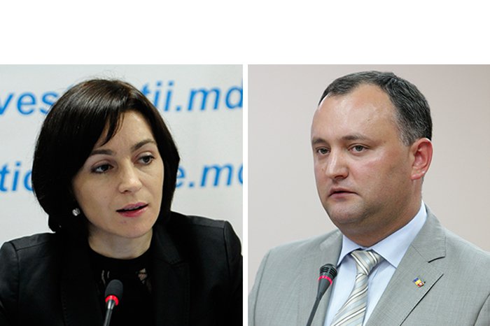 Eighty per cent of reports processed: Igor Dodon - 57,05%, Maia Sandu - 42,95% 
 