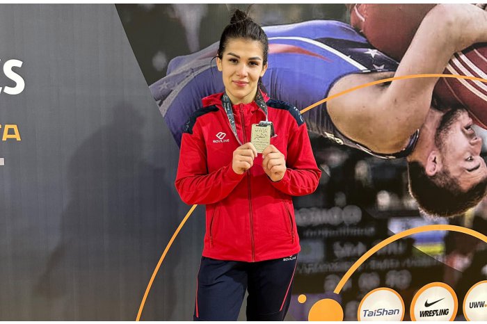 Luptătoarea Anastasia Nichita a fost medaliată cu argint la turneul din Egipt