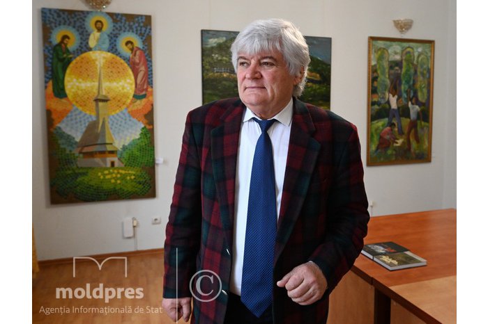 Well-known Moldovan fine artist, writer paid homage at Academy of Sciences