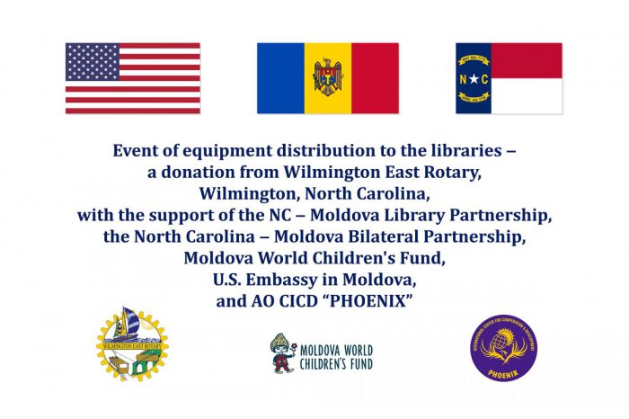 Девять библиотек Молдовы получили от США техническое оборудование 