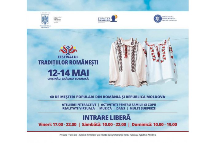 Dozens of craftsmen, folk artists from Moldova, Romania to attend Romanian Traditions Festival in Chisinau