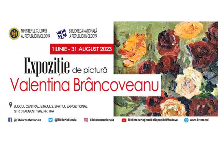 O expoziție personală  a pictoriței Valentina Brâncoveanu a fost deschisă la Biblioteca Națională