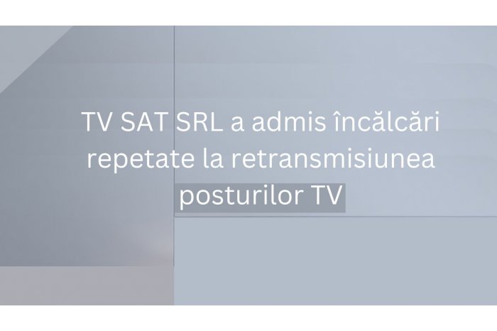 Moldovan Audiovisual Council fines TV station with 30,000 lei
