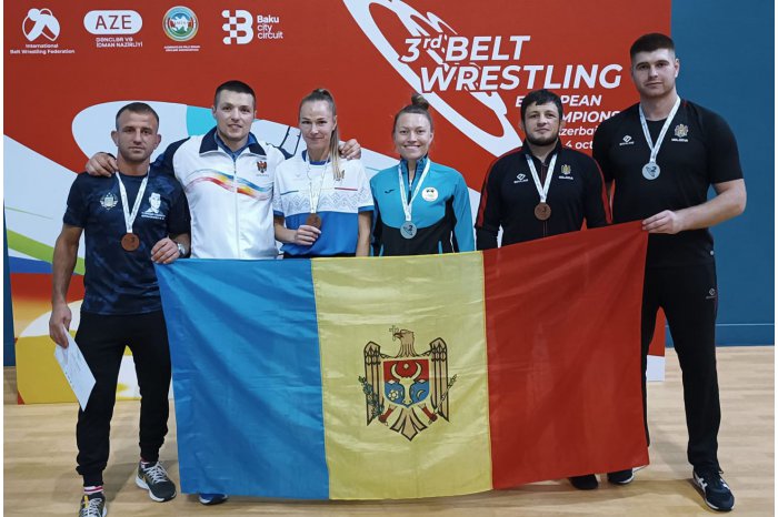Молдавские спортсмены завоевали медали на чемпионате Европы по борьбе на поясах