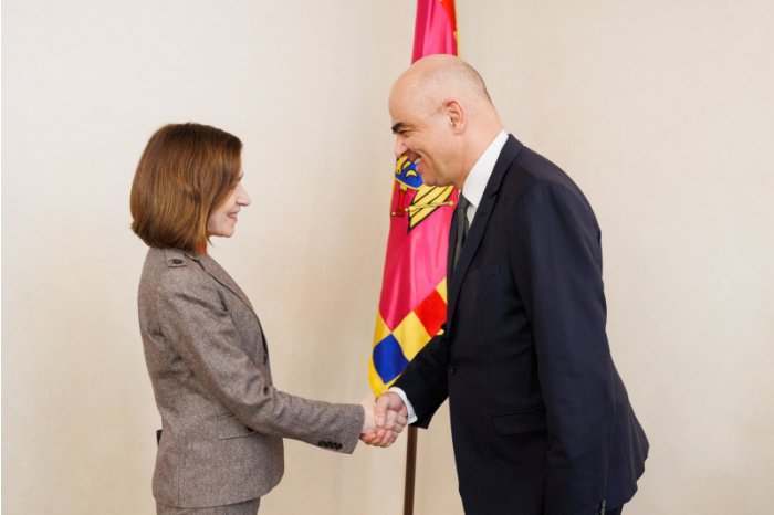 Moldovan head of state meets former president of Switzerland