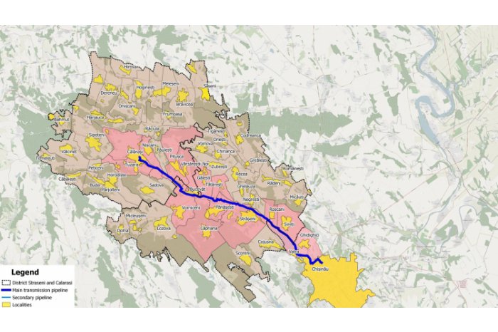 Trei companii sunt interesate de construcția magistralei de apă Chișinău-Strășeni-Călărași