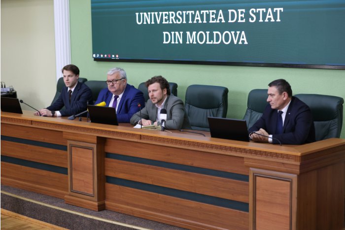 Students, teachers of Moldovan State University to